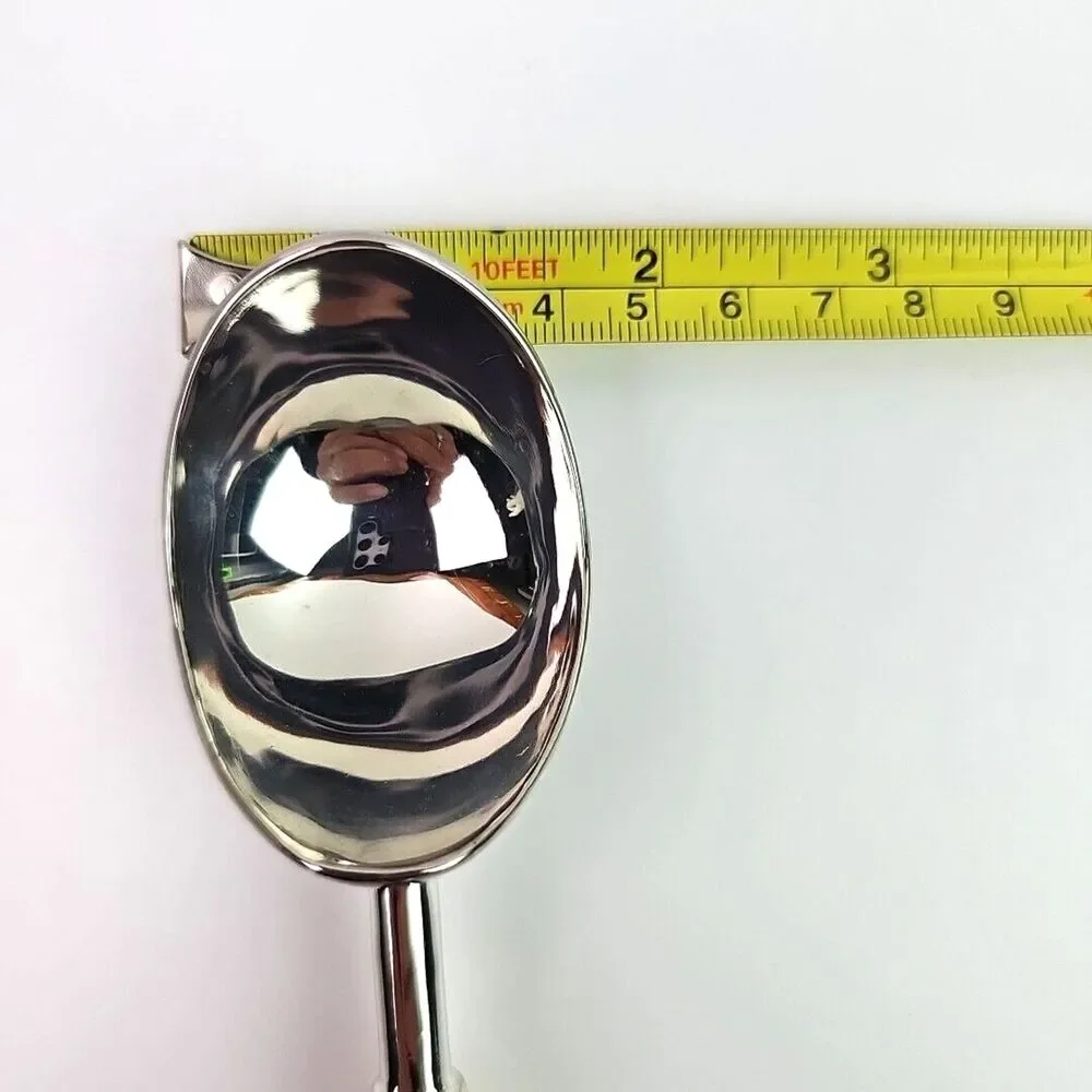 Vintage Ice Cream Scoop Silver Tone with Gold Tone Trim Retro 8 inch Classy